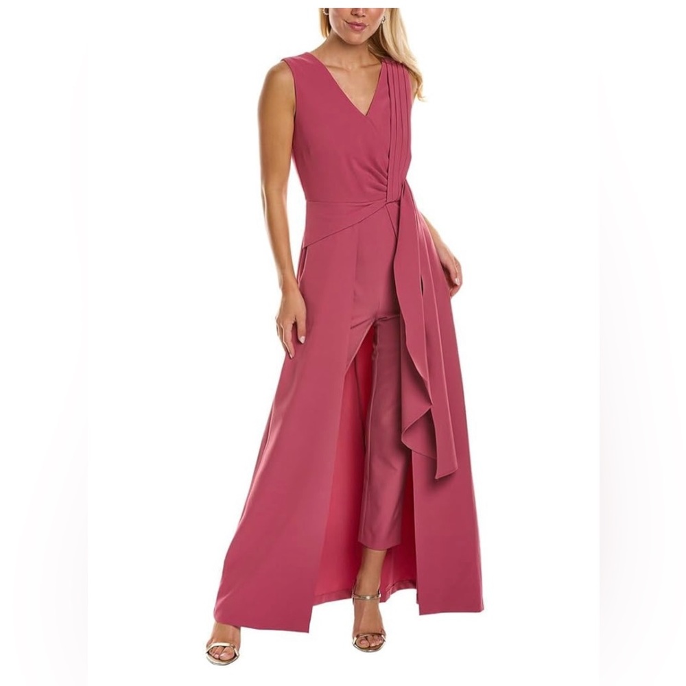 Kay Unger Pink Sleeveless Jumpsuit